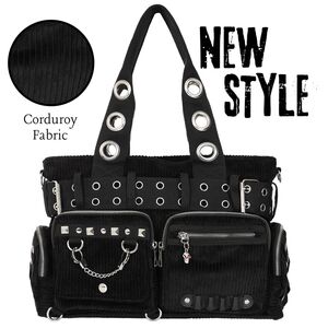 Convertible Belt Shoulder Bags with Grommets